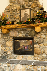 Cody Legacy Inn Lobby Fireplace
