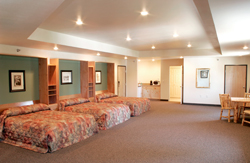 Two Queen beds in comfortable, spacious surroundings.