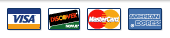 We Accept Visa, Mastercard, Discover and American Express
